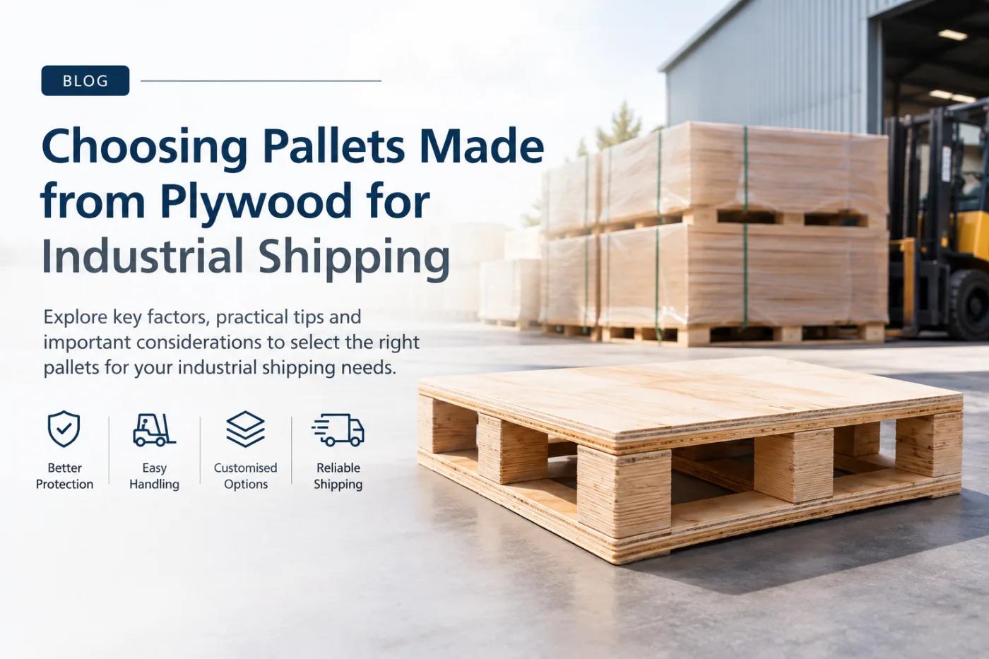 Choosing Pallets Made from Plywood for Industrial Shipping