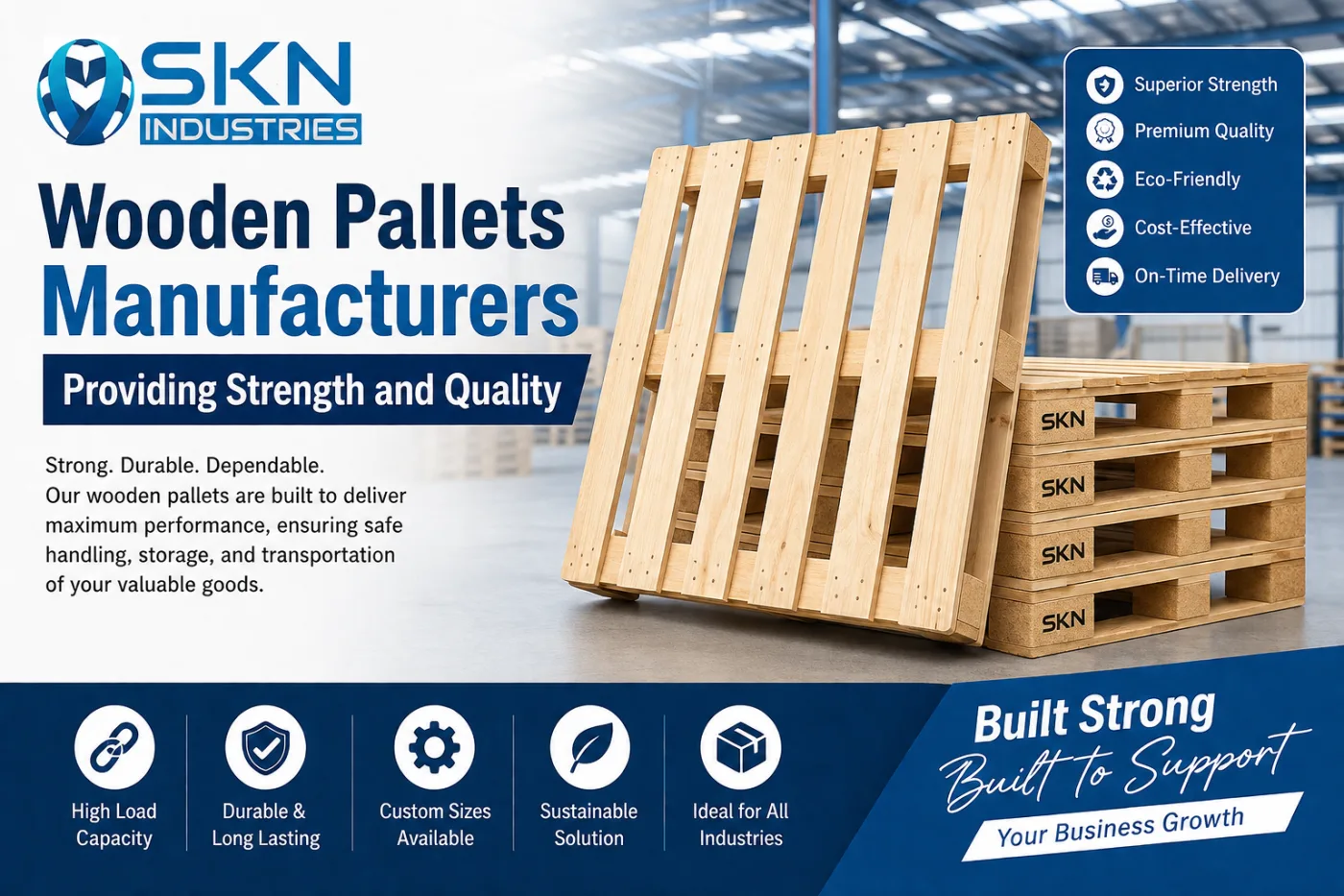A Practical Guide to Pallet Materials and Their Industrial Uses