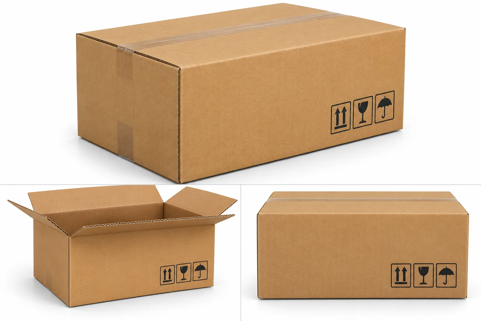 3 Ply Brown Corrugated Boxes